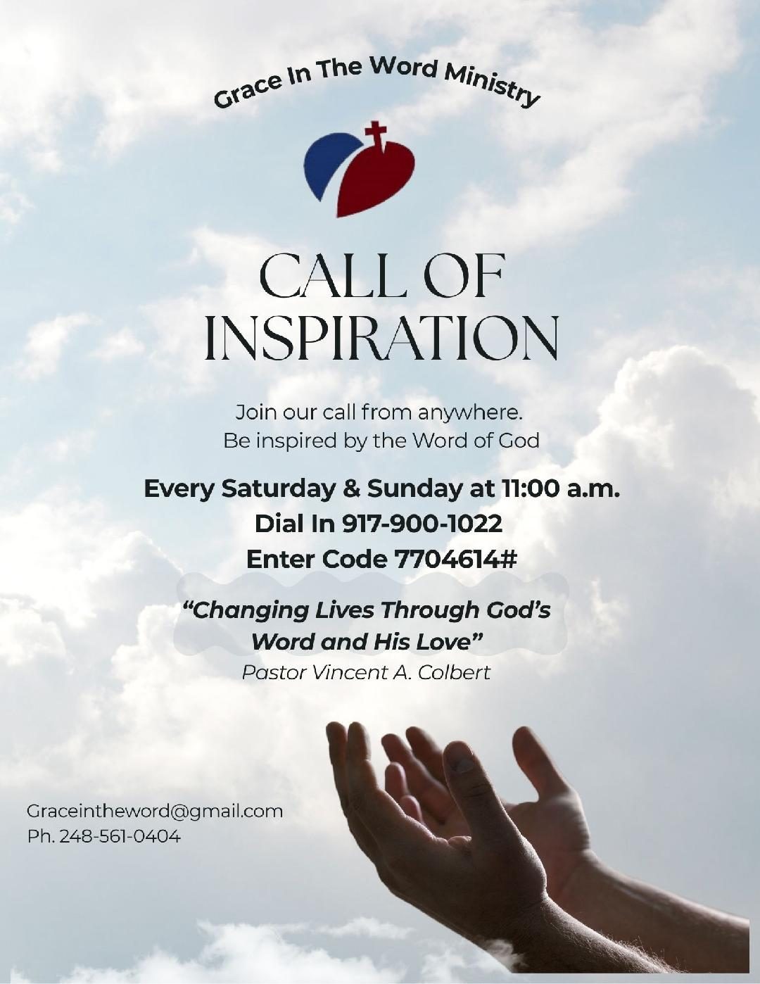Call of Inspiration flyer